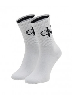 Calvin Klein dámske biele vysoké ponožky