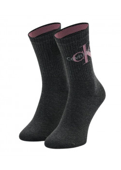 Calvin Klein dámske šedé vysoké ponožky