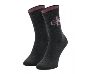 Calvin Klein dámske šedé vysoké ponožky