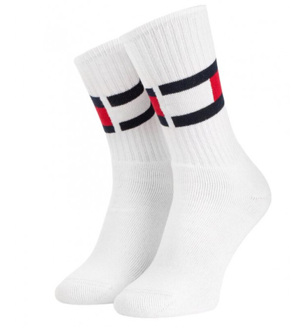 Dámske biele vysoké ponožky Tommy Hilfiger Dámske biele vysoké ponožky Tommy Hilfiger