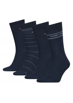 Výhodná darčeková sada štyroch párov dámskych ponožiek Tommy Hilfiger