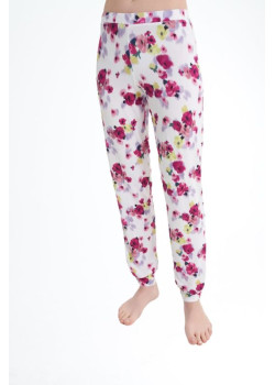 Dámske  pyžamo  Vamp s kvetinovými nohavicami
