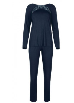 Dámske tmavomodré pyžamo LISCA s dlhým rukávom