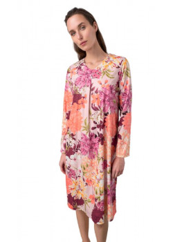 Bavlnená nočná košeľa Vamp s kvetinovým vzorom