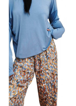 Vamp dámske farebné pyžamo so zaujímavým vzorom