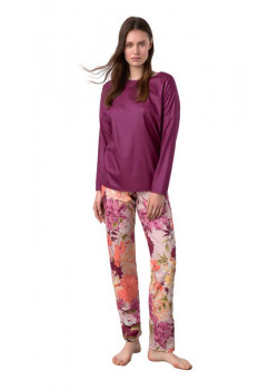 Vamp dámske pyžamo s kvetinovým vzorom