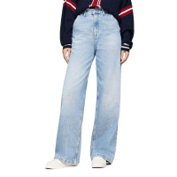 TOMMY JEANS dámske rifle s vysokým pásom bledomodré