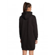 Dámske čierne oversize šaty Calvin Klein s kapucňou