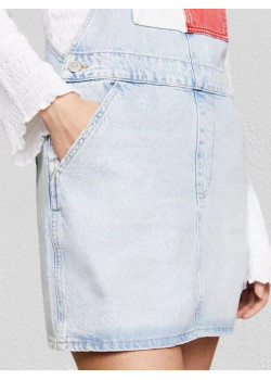 Mini rifľové šaty na traky TOMMY HILFIGER