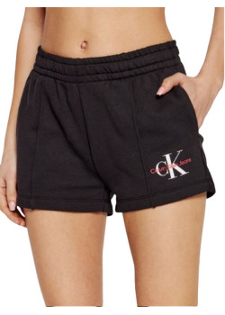 Dámske teplákové kraťasy Calvin Klein Jeans čierne