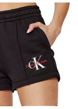 Dámske teplákové kraťasy Calvin Klein Jeans čierne