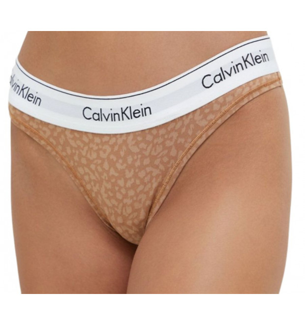 Dámske tangá Calvin Klein so zvieracím vzorom