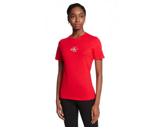 Slim Fit dámske tričko Calvin Klein  v červenej farbe