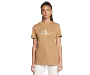 Svetlohnedé dámske tričko Calvin Klein s krátkym rukávom