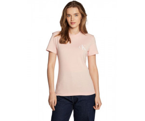 Bavlnené dámske tričko Calvin Klein v ružovej farbe