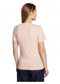 Bavlnené dámske tričko Calvin Klein v ružovej farbe