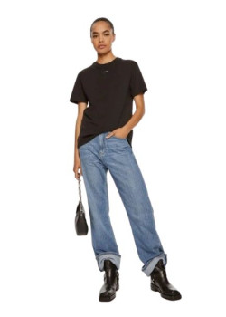 Dámske tričko s krátkym rukávom od značky Calvin Klein čierne