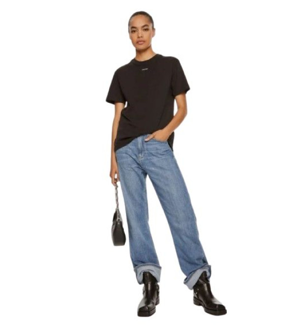 Dámske tričko s krátkym rukávom od značky Calvin Klein čierne