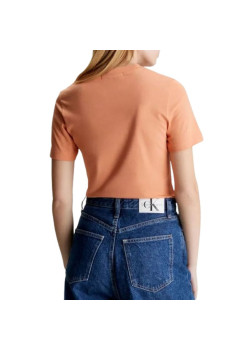 Dámske tričko Calvin Klein Slim Fit oranžové