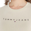 Dámske tričko Tommy Jeans bavlnené v béžovej farbe Dámske tričko Tommy Jeans bavlnené v béžovej farbe