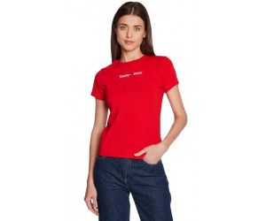Dámske červené obtiahnuté tričko Tommy Hilfiger