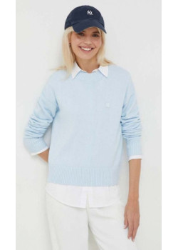 Dámsky pulóver v svetlomodrej farbe Calvin Klein