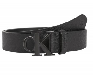 Calvin Klein pánsky kožený opasok čierny