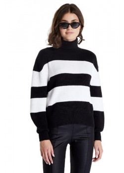 Dámsky čiernobiely sveter Calvin Klein 