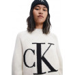 Dámsky pulóver Calvin Klein biely Dámsky pulóver Calvin Klein biely