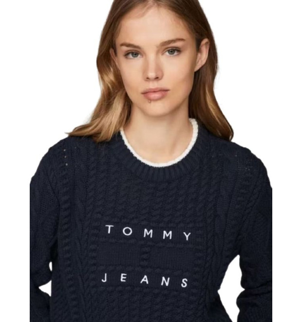 Tommy Jeans dámsky tmavomodrý pulóver Tommy Jeans dámsky tmavomodrý pulóver