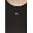 Crop top Tommy Hilfiger čierny Crop top Tommy Hilfiger čierny
