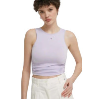 Crop top Tommy Hilfiger jemne fialový Crop top Tommy Hilfiger jemne fialový