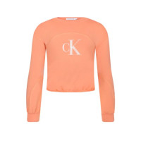 Dievčenská mikina Calvin Klein - oranžová Dievčenská mikina Calvin Klein - oranžová