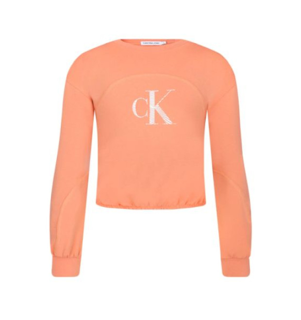 Dievčenská mikina Calvin Klein - oranžová Dievčenská mikina Calvin Klein - oranžová