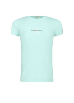 Dievčenské tričko Calvin Klein v modrej farbe