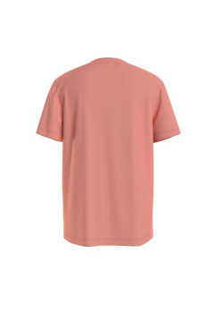 Detské tričko Calvin Klein v lososovej farbe