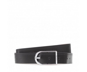 Calvin Klein kožený čierny opasok
