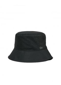 Čierny klobúk so vzorom Calvin Klein