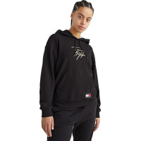 Dámska čierna mikina so zlatým logom Tommy Hilfiger Dámska čierna mikina so zlatým logom Tommy Hilfiger