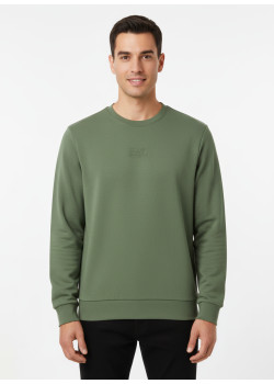 EA7 Emporio Armani Logo Series pánska mikina zelená