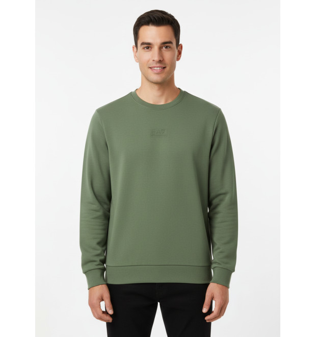 EA7 Emporio Armani Logo Series pánska mikina zelená EA7 Emporio Armani Logo Series pánska mikina zelená