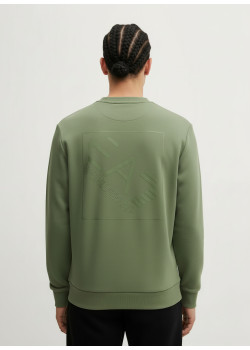 EA7 Emporio Armani Logo Series pánska mikina zelená