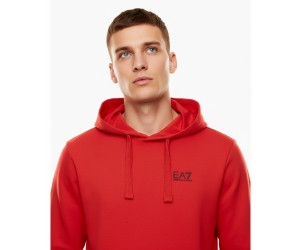 EA7 Emporio Armani pánska mikina s kapucňou červená