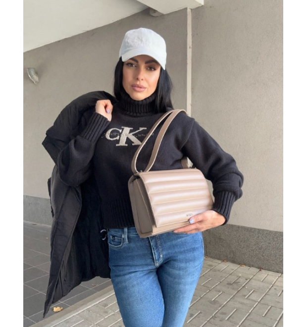 Dámsky čierny rolákový sveter Calvin Klein Jeans Dámsky čierny rolákový sveter Calvin Klein Jeans