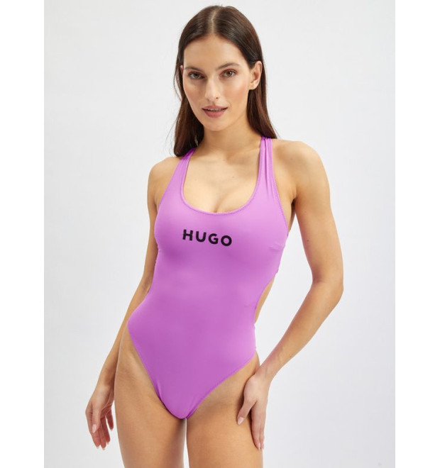 Dámske fialové jednodielne plavky Hugo Dámske fialové jednodielne plavky Hugo