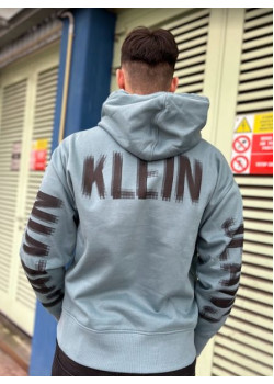 Štýlová modrá mikina pre pánov Calvin Klein