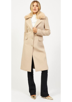 Luxusný kabát v béžovej farbe Guess
