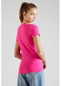 Ružové tričko s krátkym rukávom Guess