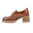Hispanitas kožené mokasíny na podpätku hnedé Hispanitas kožené mokasíny na podpätku hnedé