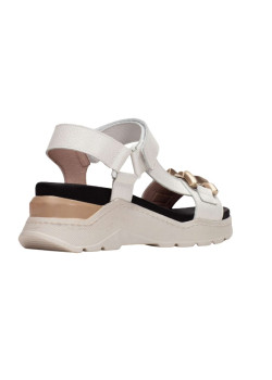 Kožené biele sandále Hispanitas 